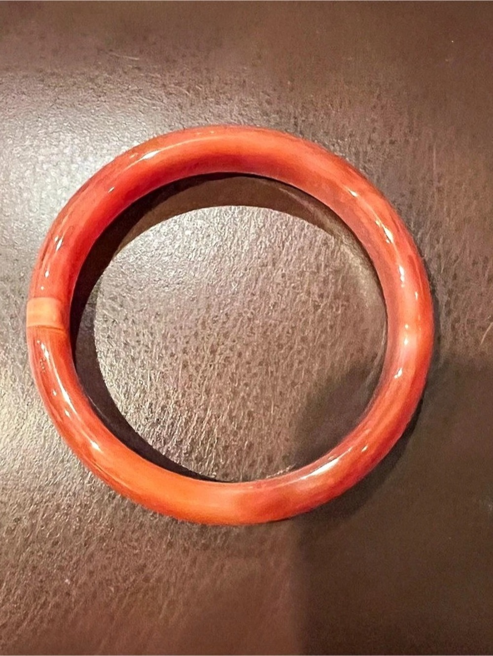 Natural Carnelian Bangle Bracelet